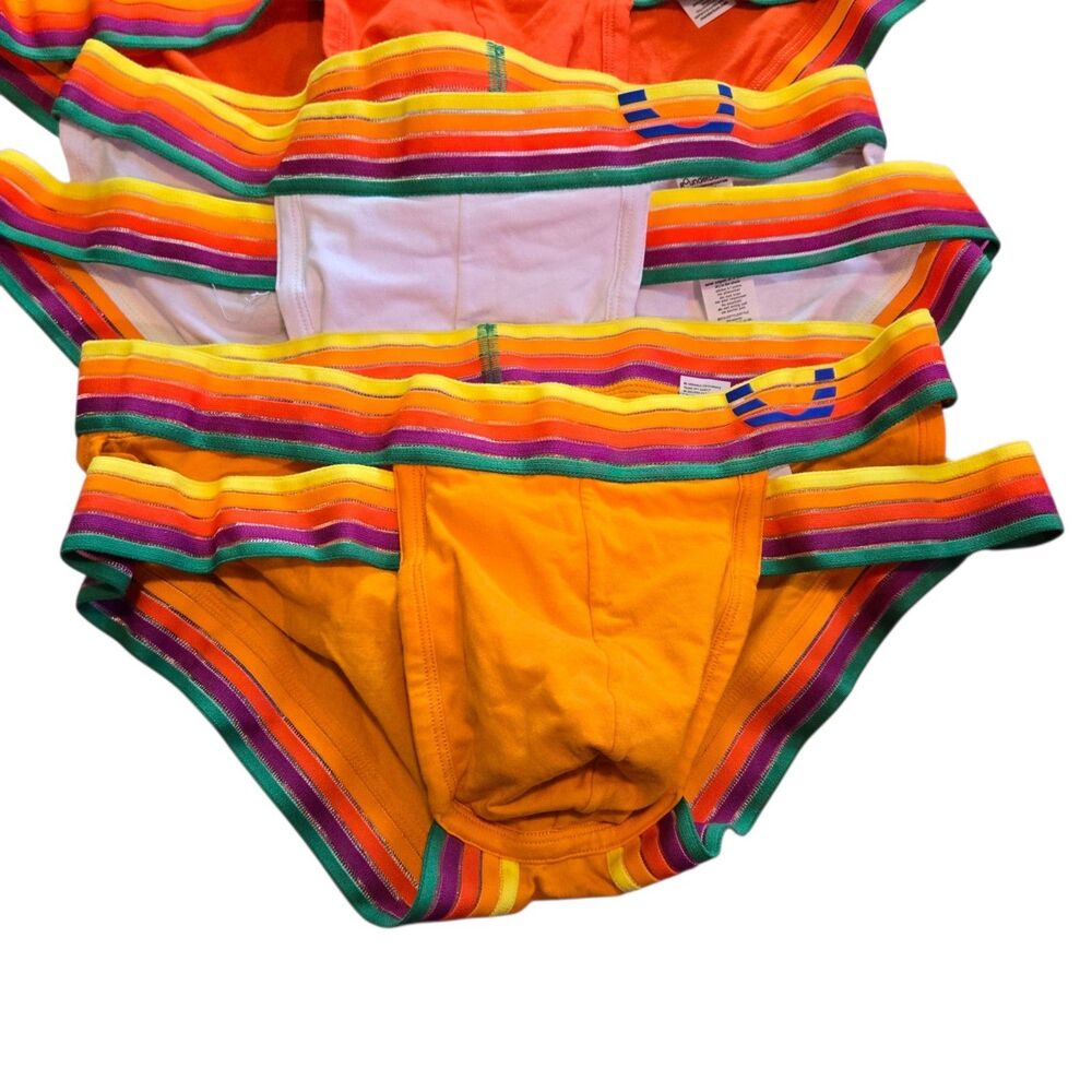 Rounderbum Rainbow Rush Lift Holster Mens Large Briefs Lot of 3 Multicolor - Picture 6 of 12